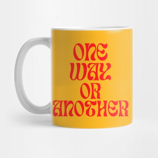 One Way Or Another — 70s retro text by One Way Or Another